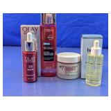Facial Serum, Toner, Day Cream & Oil Set