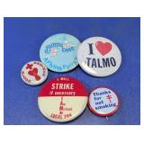 Vintage Advertising & Cause Pinback Buttons