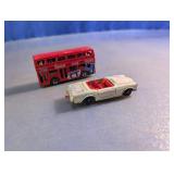 Vtg. Matchbox London Bus & Mercedes 230SL Duo