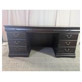 Wooden Double-Pedestal Executive Desk