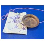 Clay Trinket Dish & Hand Printed Pouch