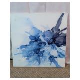 Blue Abstract Wall Art Canvas