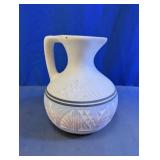 White Ceramic Decorative Pitcher