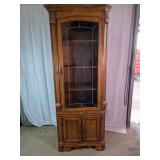 Traditional Corner Curio Display Cabinet
