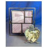 Heart Rose Picture Frame & 5-Opening Collage