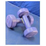 2 lb Purple Vinyl Dumbbell Set