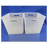 Target Plastic Storage Baskets Duo