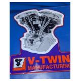 V-Twin Manufacturing Metal Sign