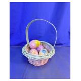Ceramic Easter Basket Decoration Set