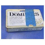 Vintage Double Nine Dominoes Set in Storage Tin