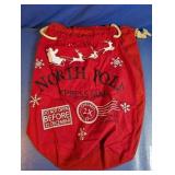North Pole Express Mail Christmas Santa Sack
