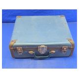 Vintage Blue Hard Shell Suitcase Storage Case