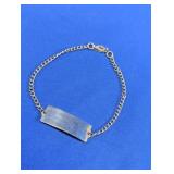 Sterling Silver Engraved ID Bracelet