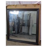 Dark Brown Framed Wall Mirror