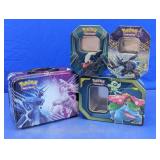 Assorted Pokï¿½mon TCG Collector Storage Tins