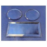 Decorative Mirrored Glass Craft Shapes