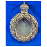 Crowned Gilt Round Wall Mirror Frame