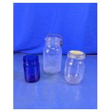 Assorted Glass Storage Jars