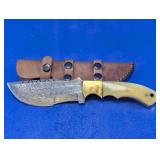 Ottoza Damascus Tracker Hunting Knife