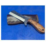 Handmade Damascus Steel Bull Cutter Knife