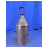 Pierced Metal Candle Lantern Decor