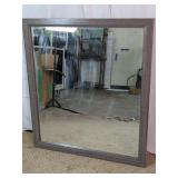 Gray Framed Wall Mirror
