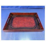 Wooden Serving Tray with Handles