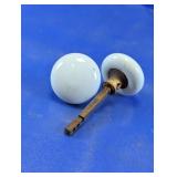 White Porcelain Door Knob Set