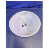 Art Glass Alabaster Swirl Bowl