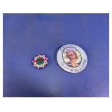 Hard Rock Cafe Pin & Elton John Button