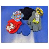 Batman Paw Patrol Kids Winter Gloves