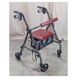 Guardian 4-Wheel Rolling Walker Rollator with Seat