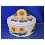 Sunflower Ceramic Canister