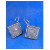 Square Swirl Metal Shower Curtain Hooks