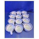 White Ceramic Coffee Mugs Set