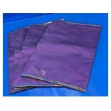 AMAN Purple Beaded Placemats 13"x19" Lot