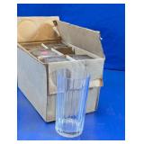 Clear Ribbed Drinking Glass Set