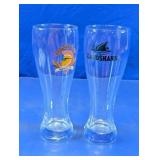 Shock Top & LandShark Beer Pilsner Glasses Duo
