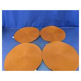 Round Woven Placemats Set