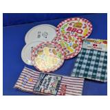 BBQ Party Plates & Tablecloth Assortment