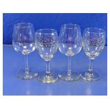 Glass Wine Goblet Set Class of 2022 Lot