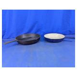 Cast Iron & Enameled Skillet Set
