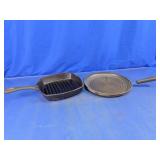 Cast Iron Grill Pan & Flat Griddle