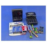 Battery Chargers & Assorted Batteries