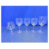 Etched Stemware Glass Assortment