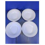 Lenox Embossed White Dinner Plates