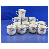 Lenox Chinastone Blue Brushstrokes Mugs Set