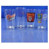 Assorted Beer & Pint Glassware Lot
