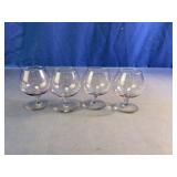 Purple Tinted Glass Brandy Snifters Lot