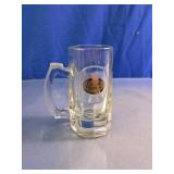 Vintage Cerveza Carta Blanca Glass Beer Mug